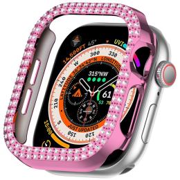  Apple Watch 10 46 mm Skal Rhinestone Rosa - Teknikhallen.se