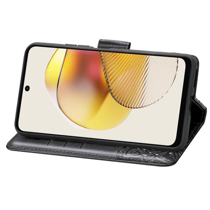 Bild 4,  Motorola Moto G73 5G Fodral Butterfly Svart - Teknikhallen.se