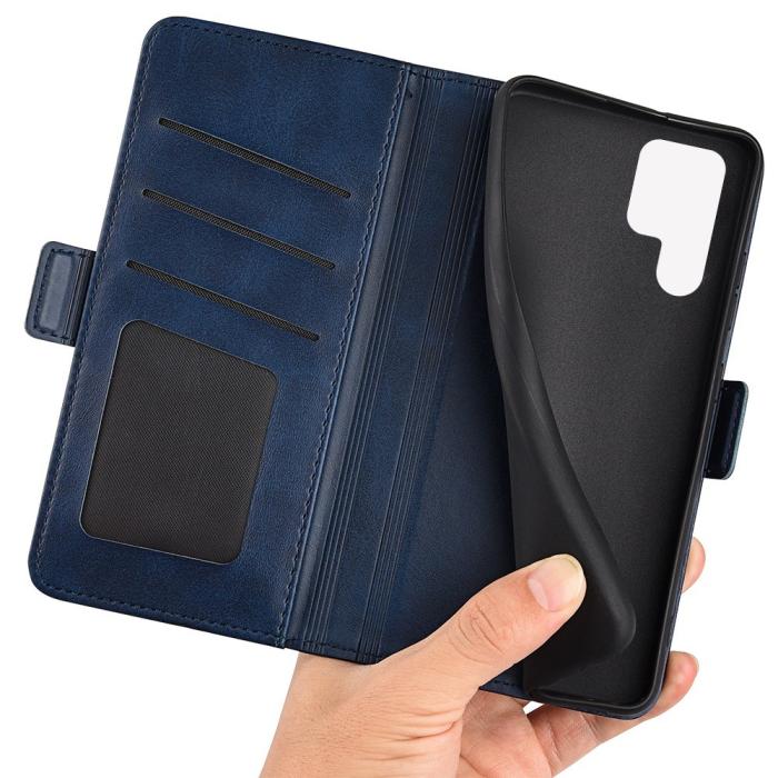 Bild 4,  Samsung Galaxy S23 Ultra Fodral Magnetisk Stängning Blå - Teknikhallen.se