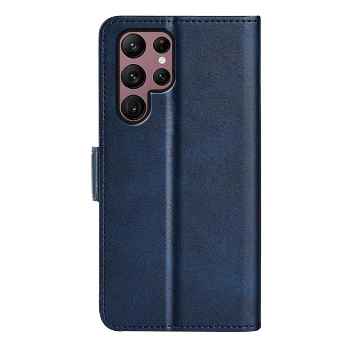 Bild 6,  Samsung Galaxy S23 Ultra Fodral Magnetisk Stängning Blå - Teknikhallen.se