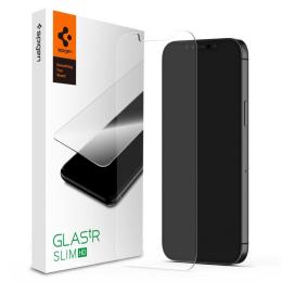 Spigen iPhone 12 / 12 Pro - Spigen GLAS.tR Slim Skärmskydd I Härdat Glas - Teknikhallen.se