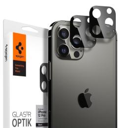 Spigen iPhone 12 Pro - Spigen 2-PACK Optik GLAS.TR Linsskydd - Teknikhallen.se