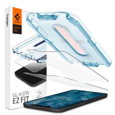 Spigen iPhone 12 / 12 Pro - Spigen 2-PACK GLAS.tR "Ez Fit" Sk&auml;rmskydd - Teknikhallen.se