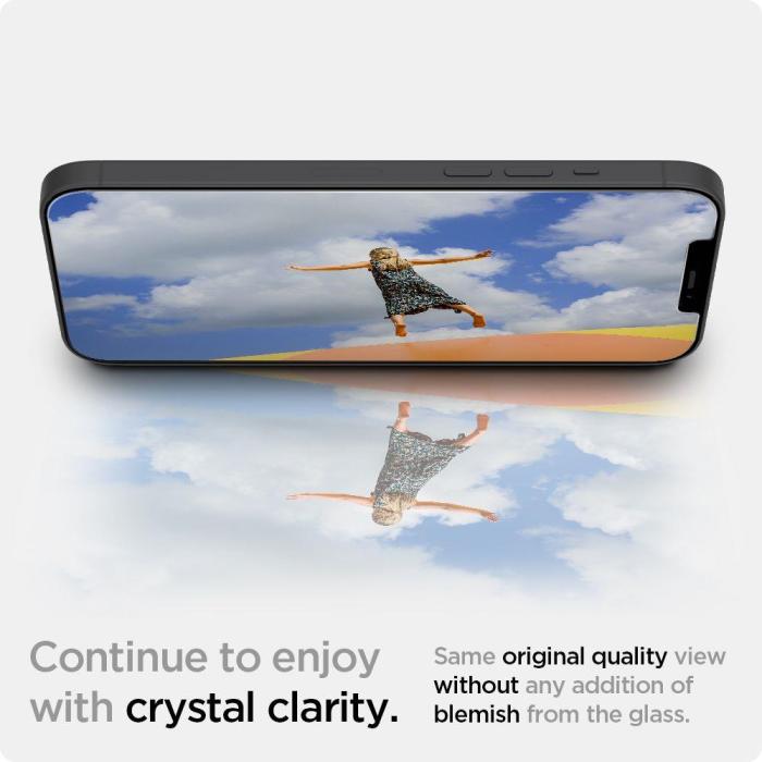 Bild 4, Spigen iPhone 12 / 12 Pro - Spigen 2-PACK GLAS.tR 