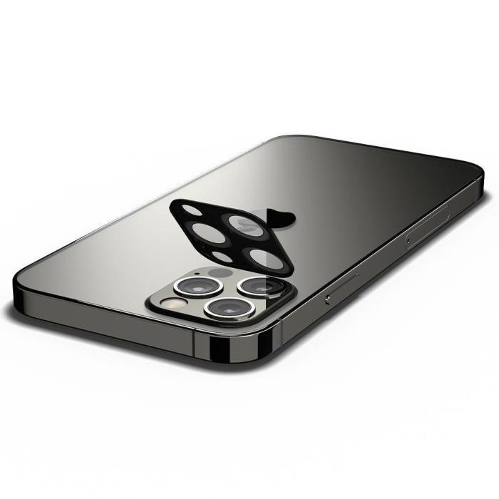 Bild 5, Spigen iPhone 12 Pro - Spigen 2-PACK Optik GLAS.TR Linsskydd - Teknikhallen.se
