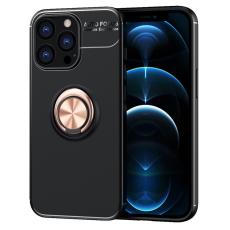  iPhone 13 Pro - Ring Skal - Svart/Ros&eacute;guld - Teknikhallen.se