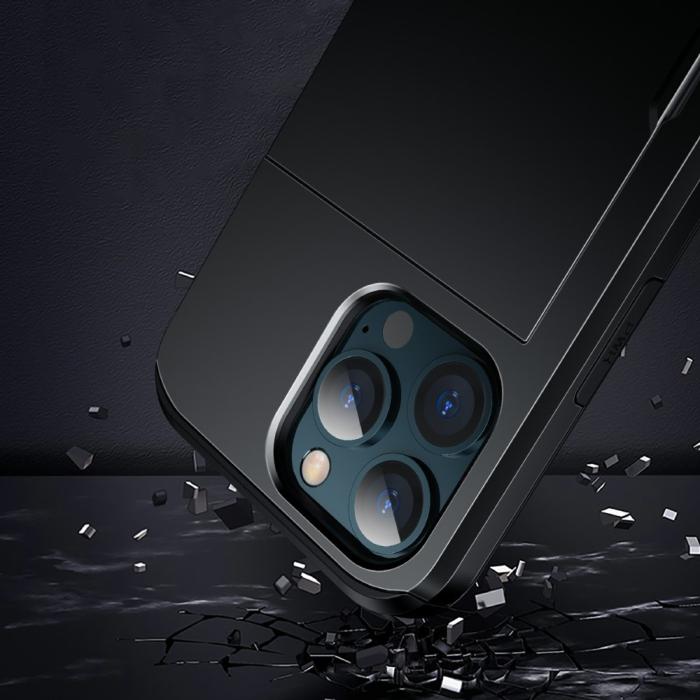 Bild 6,  iPhone 13 Pro - Hybrid Skal Med Kortfack - Svart - Teknikhallen.se