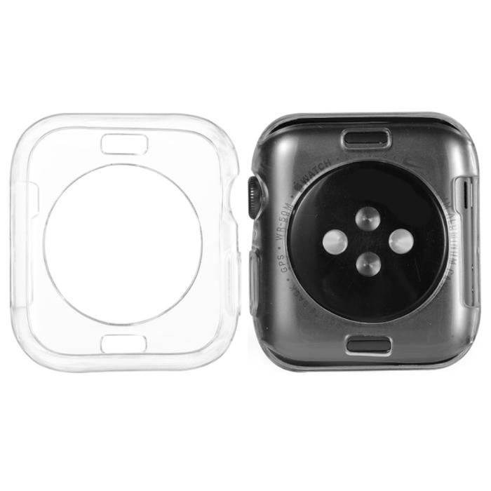 Bild 2,  Silikonskal Apple Watch 42/44 mm Transparent - Teknikhallen.se