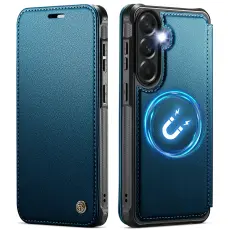 CASEME CASEME Samsung Galaxy A18/A17/A16/A26 Skal RFID Pl&aring;nbok Bl&aring; - Teknikhallen.se