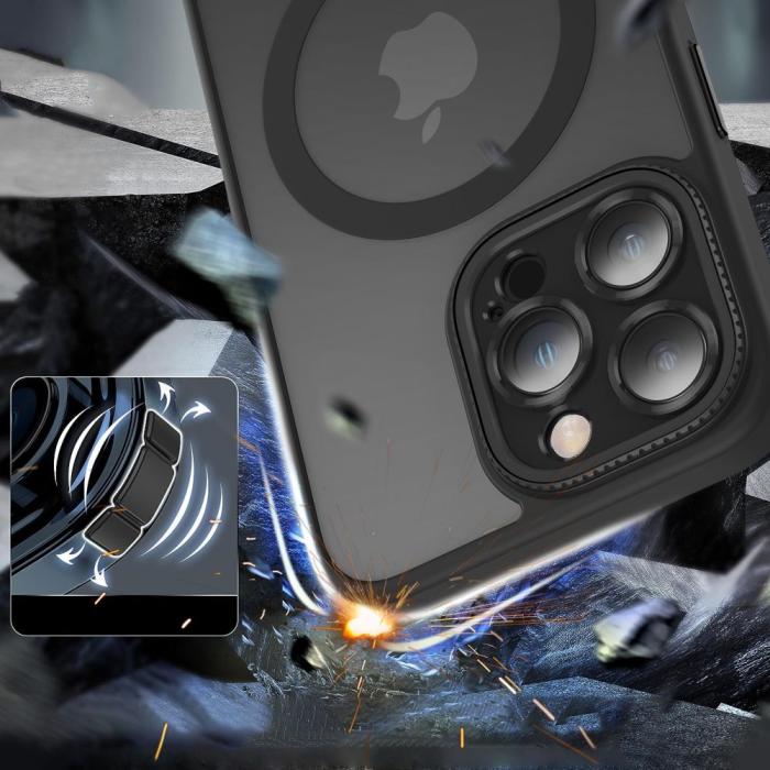 Bild 5, Tech-Protect Tech-Protect iPhone 15 Pro Skal MagSafe MagMat Cam+ - Teknikhallen.se