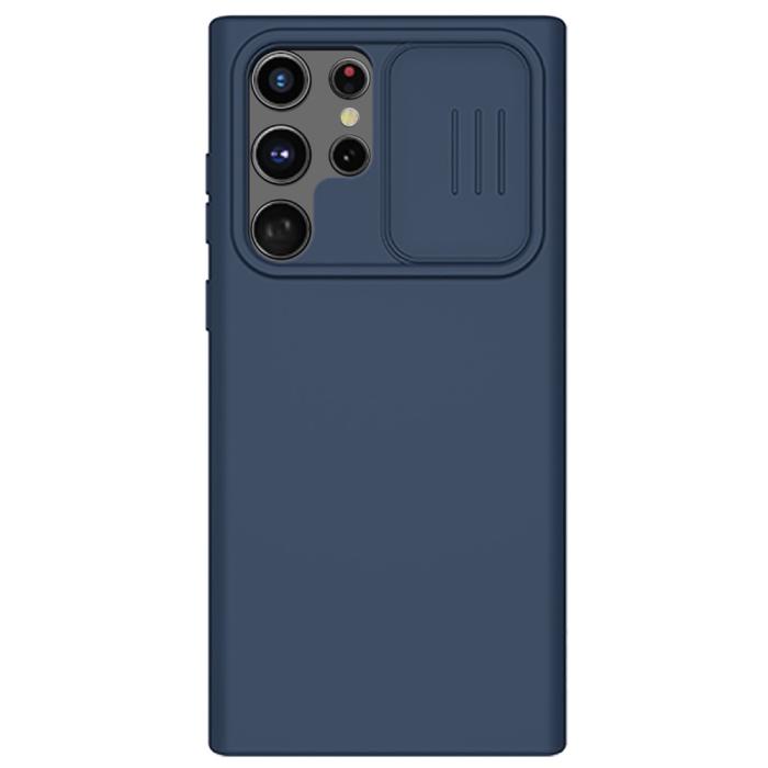 Bild 2, NILLKIN NILLKIN Samsung Galaxy S22 Ultra Skal CamShield Liquid Blå - Teknikhallen.se