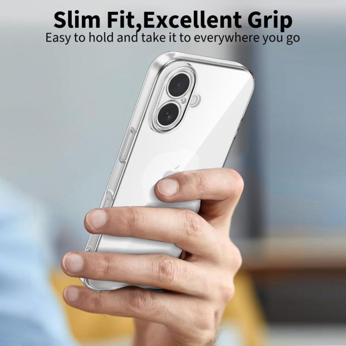 Bild 4, Tech-Protect Tech-Protect iPhone 17 Skal FlexAir Transparent - Teknikhallen.se