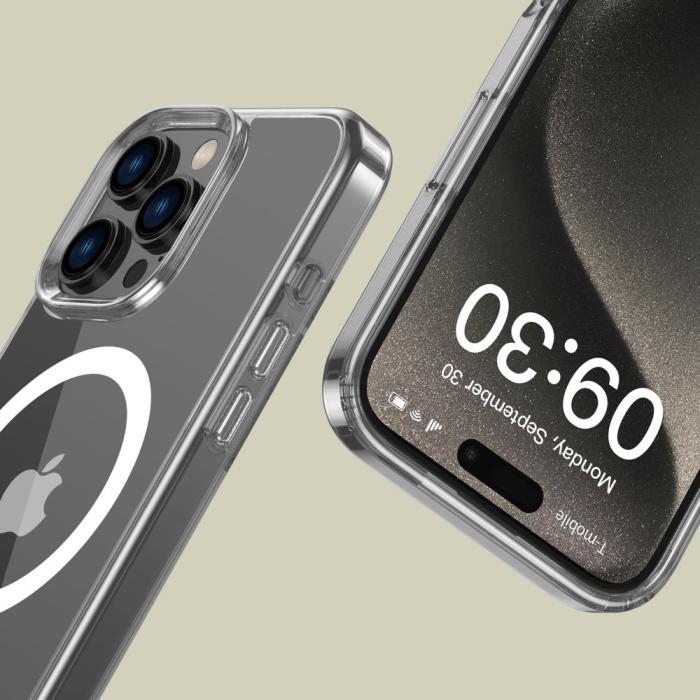 Bild 3, Tech-Protect Tech-Protect iPhone 16 Pro Max Skal MagSafe FlexAir Hybrid Transparent - Teknikhallen.se