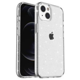  iPhone 15 Plus Skal Hybrid Glitter Vit - Teknikhallen.se