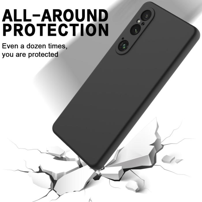 Bild 5,  Sony Xperia 1 VI Silikon Skal Svart - Teknikhallen.se