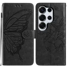  Samsung Galaxy S26 Ultra Fodral Fj&auml;ril Tryck Svart - Teknikhallen.se