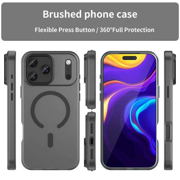 Bild 3,  iPhone 17 Pro Max Skal MagSafe Hybrid Svart - Teknikhallen.se