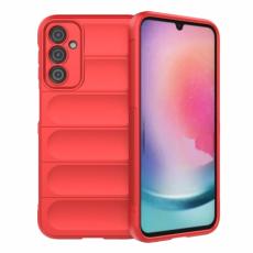  Samsung Galaxy A24 5G Skal Magic Shield R&ouml;d - Teknikhallen.se