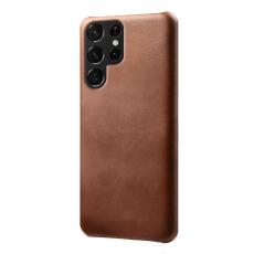  Samsung Galaxy S23 Ultra Skal L&auml;der Belagt Brun - Teknikhallen.se