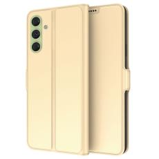  Samsung Galaxy A25 5G Fodral Slim L&auml;der Guld - Teknikhallen.se