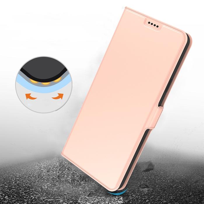 Bild 6,  Samsung Galaxy A25 5G Fodral Slim Läder Roséguld - Teknikhallen.se