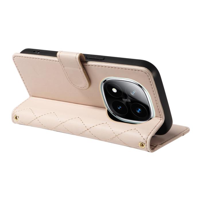 Bild 4,  Xiaomi Redmi Note 14 Pro/Pro Plus 5G Fodral Rhombus Läder - Teknikhallen.se