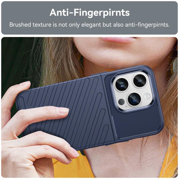 Bild 5,  iPhone 15 Pro Skal Twill Textur Blå - Teknikhallen.se