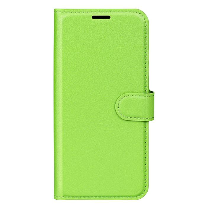 Bild 5,  Samsung Galaxy S25 Plus Fodral Litchi Läder Grön - Teknikhallen.se
