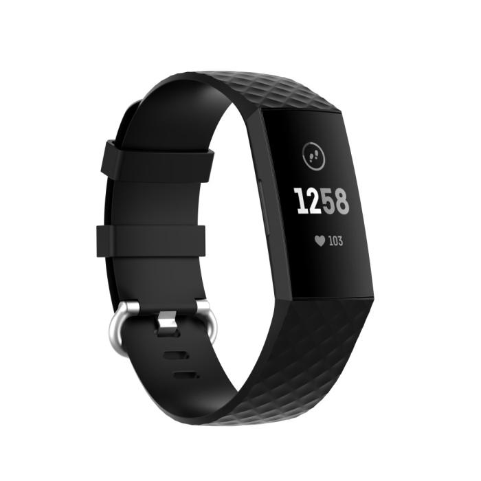 Bild 2,  Armband Fitbit Charge 3 / 4 Svart - Teknikhallen.se