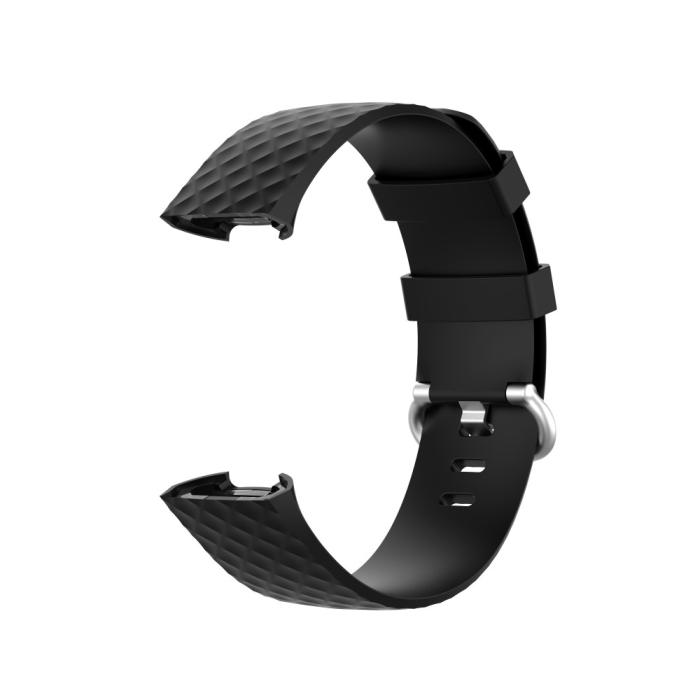 Bild 3,  Armband Fitbit Charge 3 / 4 Svart - Teknikhallen.se