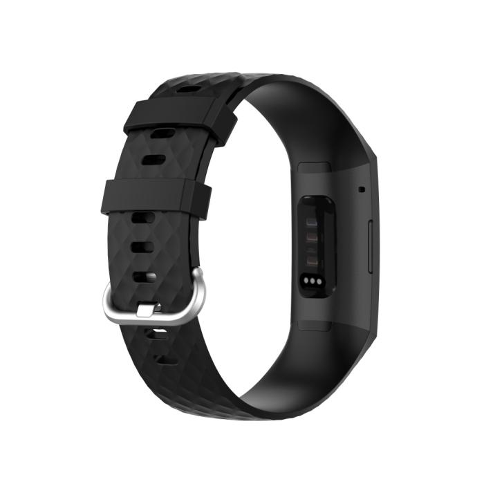 Bild 4,  Armband Fitbit Charge 3 / 4 Svart - Teknikhallen.se