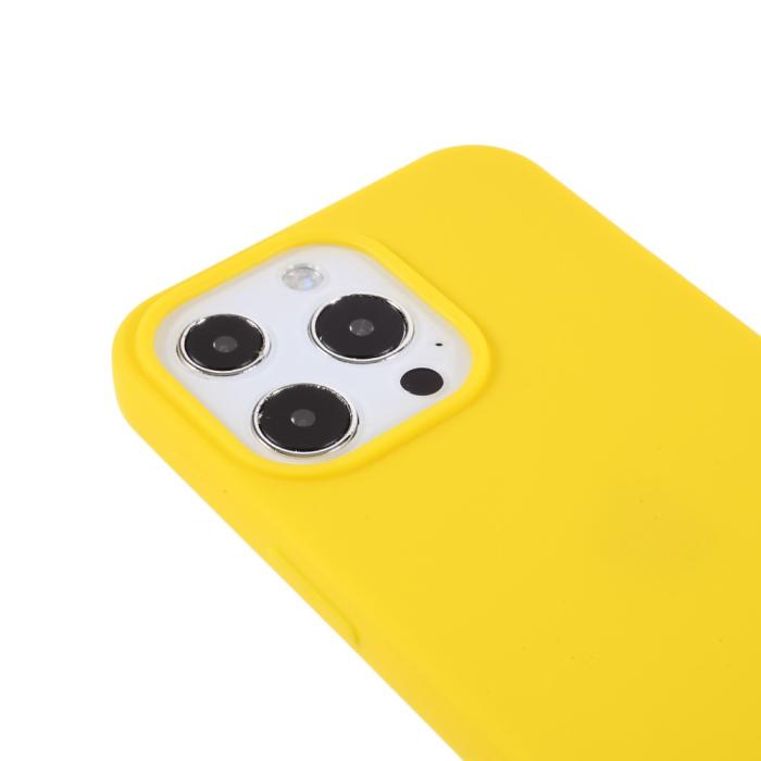Bild 6,  iPhone 13 Pro - Matt TPU Skal - Gul - Teknikhallen.se
