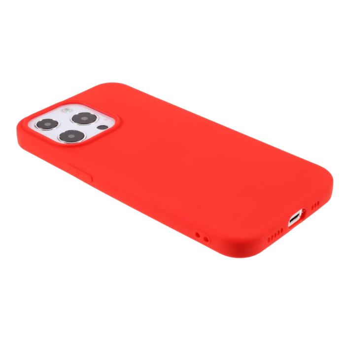 Bild 4,  iPhone 13 Pro - Matt TPU Skal - Röd - Teknikhallen.se