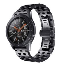  Lyxigt Metallarmband I Rostfritt St&aring;l - Svart (22mm) - Teknikhallen.se