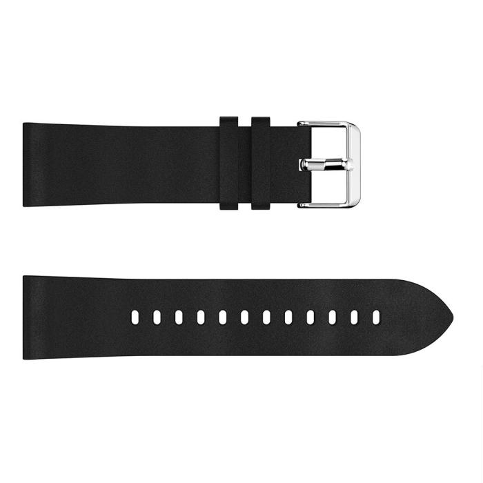 Bild 4,  Äkta Läder Armband - Svart (22mm) - Teknikhallen.se