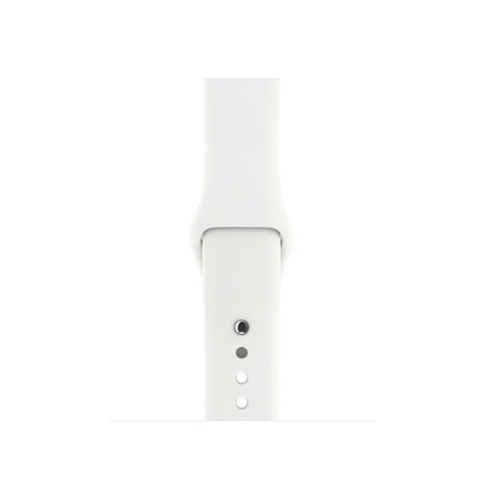 Bild 3,  Silikon Armband Apple Watch 42/44/45/46/49 mm Vit (M/L) - Teknikhallen.se