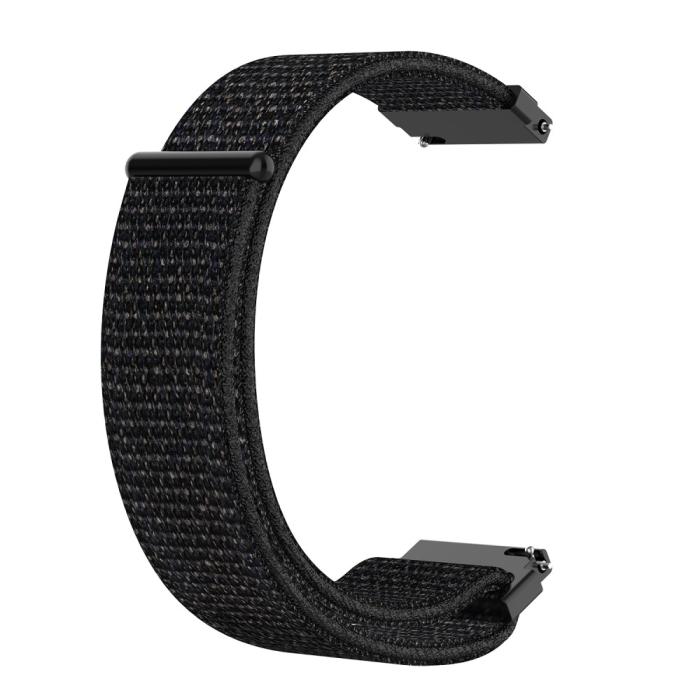 Bild 4,  Nylon Armband Med Kardborreband Fäste - Svart (22mm) - Teknikhallen.se