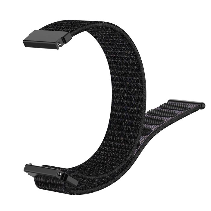 Bild 5,  Nylon Armband Med Kardborreband Fäste - Svart (22mm) - Teknikhallen.se