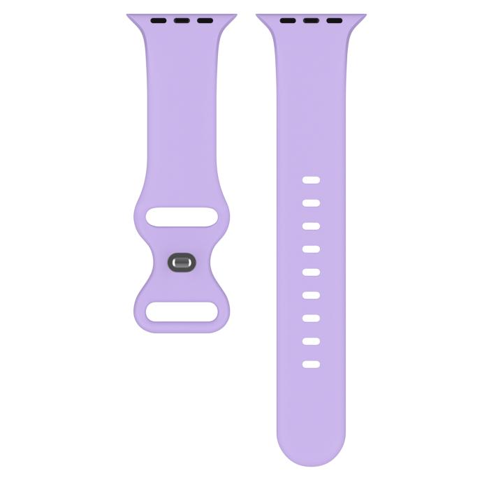 Bild 3, ColorPop Silikon Armband Butterfly Apple Watch 42/41/40/38 mm (S/M) Lila - Teknikhallen.se