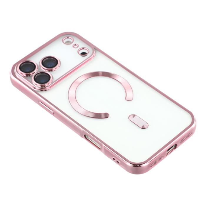 Bild 4,  iPhone 17 Pro Skal MagSafe Electroplated TPU Rosa - Teknikhallen.se