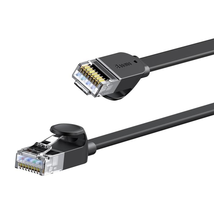 Bild 2, BASEUS Baseus 1.5m Cat6 Platt RJ45 Nätverkskabel Svart - Teknikhallen.se