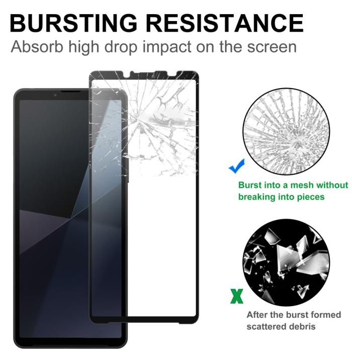 Bild 4,  Sony Xperia 10 VII Skärmskydd Heltäckande Härdat Glas - Teknikhallen.se