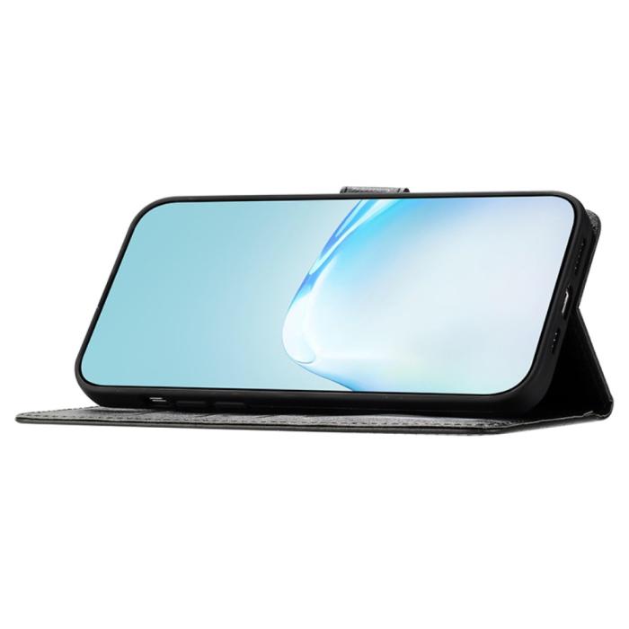 Bild 3,  Samsung Galaxy S23 FE Fodral Läder Med Snodd Svart - Teknikhallen.se