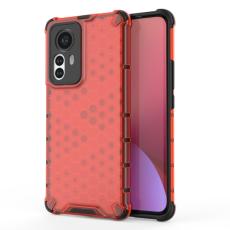  Xiaomi 12 Pro Skal Hybrid Honeycomb R&ouml;d - Teknikhallen.se