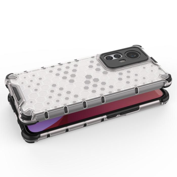 Bild 4,  Xiaomi 12 Pro Skal Hybrid Honeycomb Röd - Teknikhallen.se