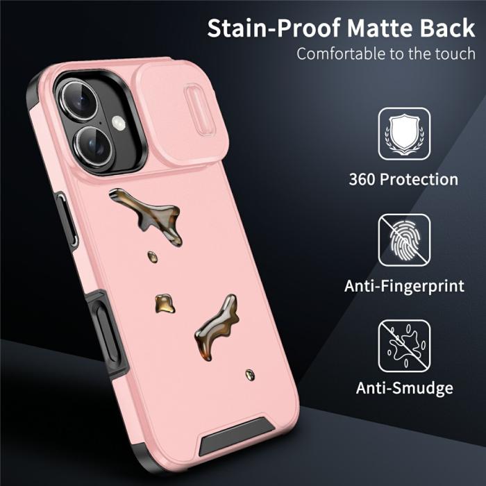 Bild 4,  iPhone 17 Skal Hybrid Armor CamCover Rosa - Teknikhallen.se