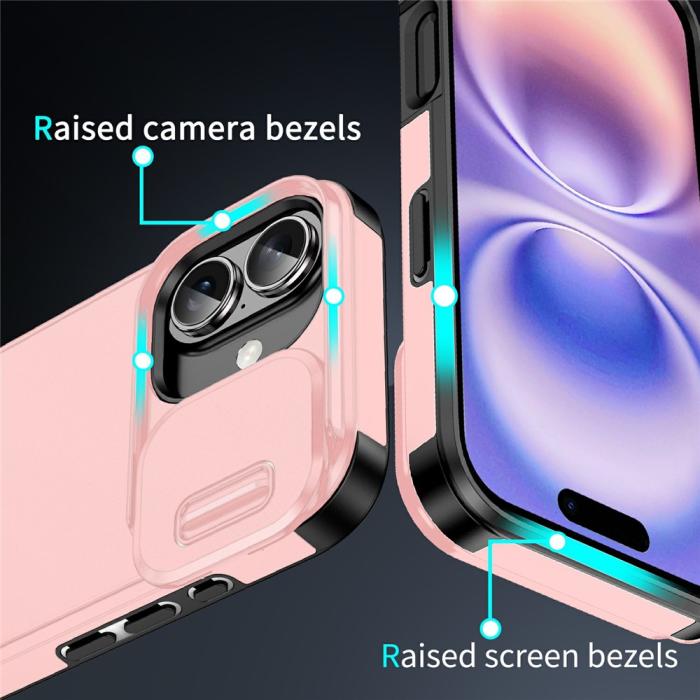 Bild 5,  iPhone 17 Skal Hybrid Armor CamCover Rosa - Teknikhallen.se