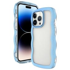  iPhone 14 Pro Max Skal Wavy Hybrid Bl&aring; - Teknikhallen.se
