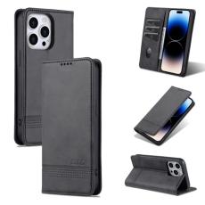 AZNS AZNS iPhone 14 Pro Fodral Flip L&auml;der Svart - Teknikhallen.se