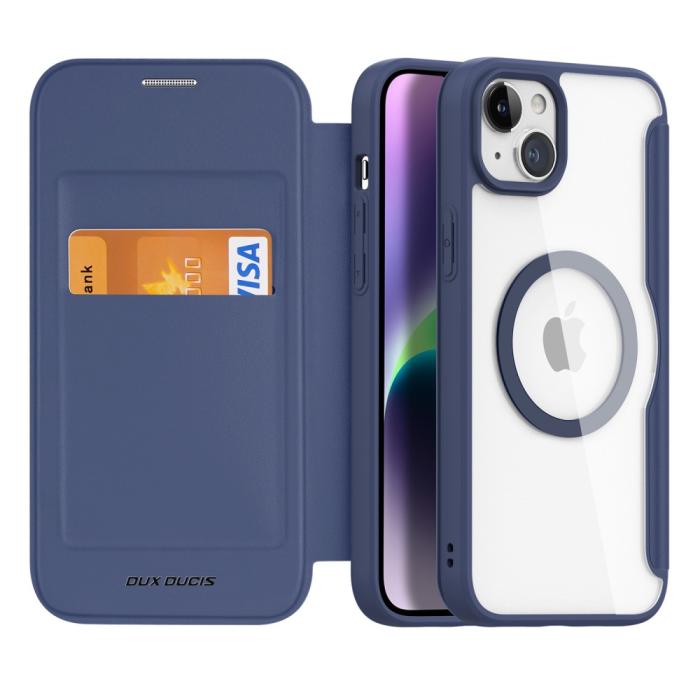 Bild 2, DUX DUCIS DUX DUCIS iPhone 15 Plus Fodral MagSafe Skin X Pro Blå - Teknikhallen.se